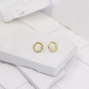 Kolczyki twigs mini, srebro złocone